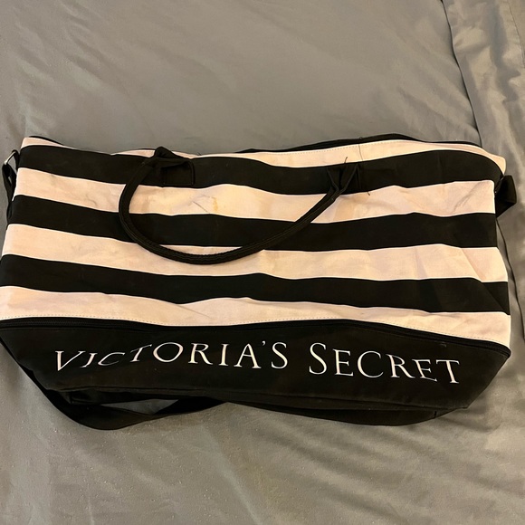 Victoria’s Secret Striped Expandable Tote Bag - Picture 2 of 6